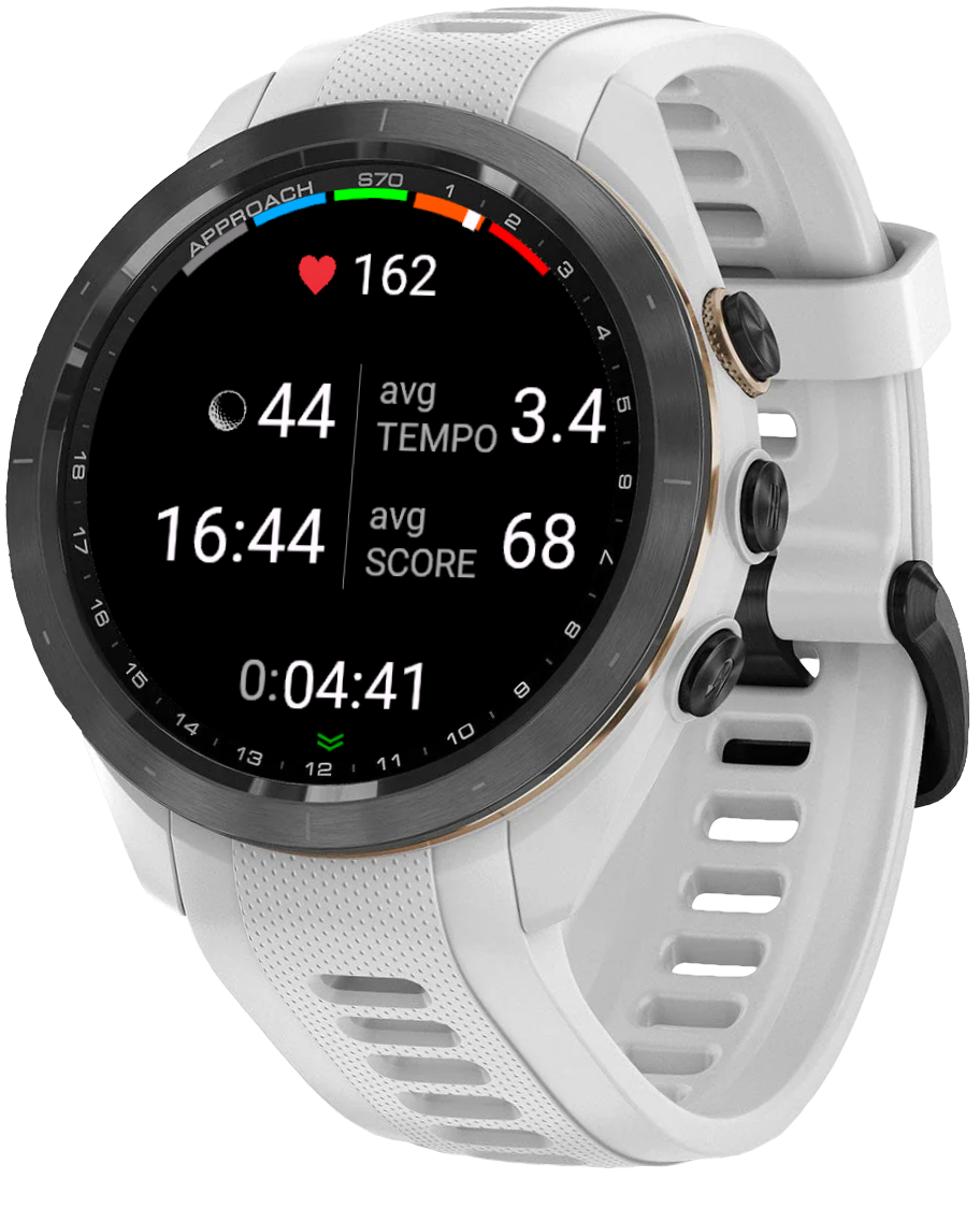 Garmin watch running Driving Range app